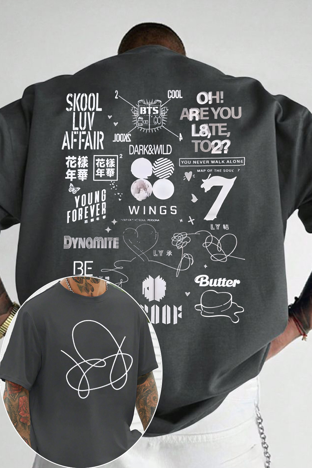 BTS double-sided printed Tee