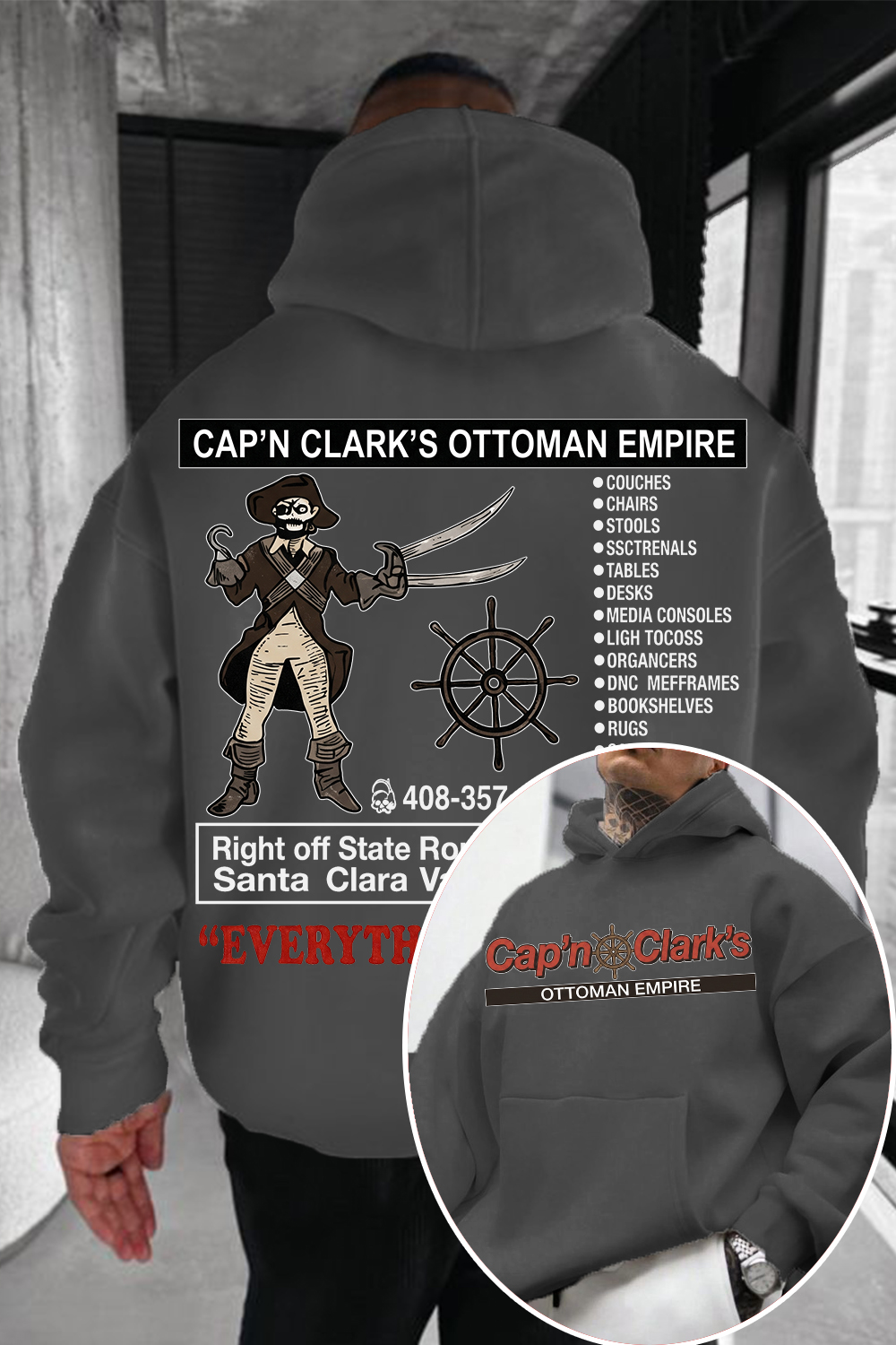 Retro Cap'n Clark’s Ottoman Empire Hoodie