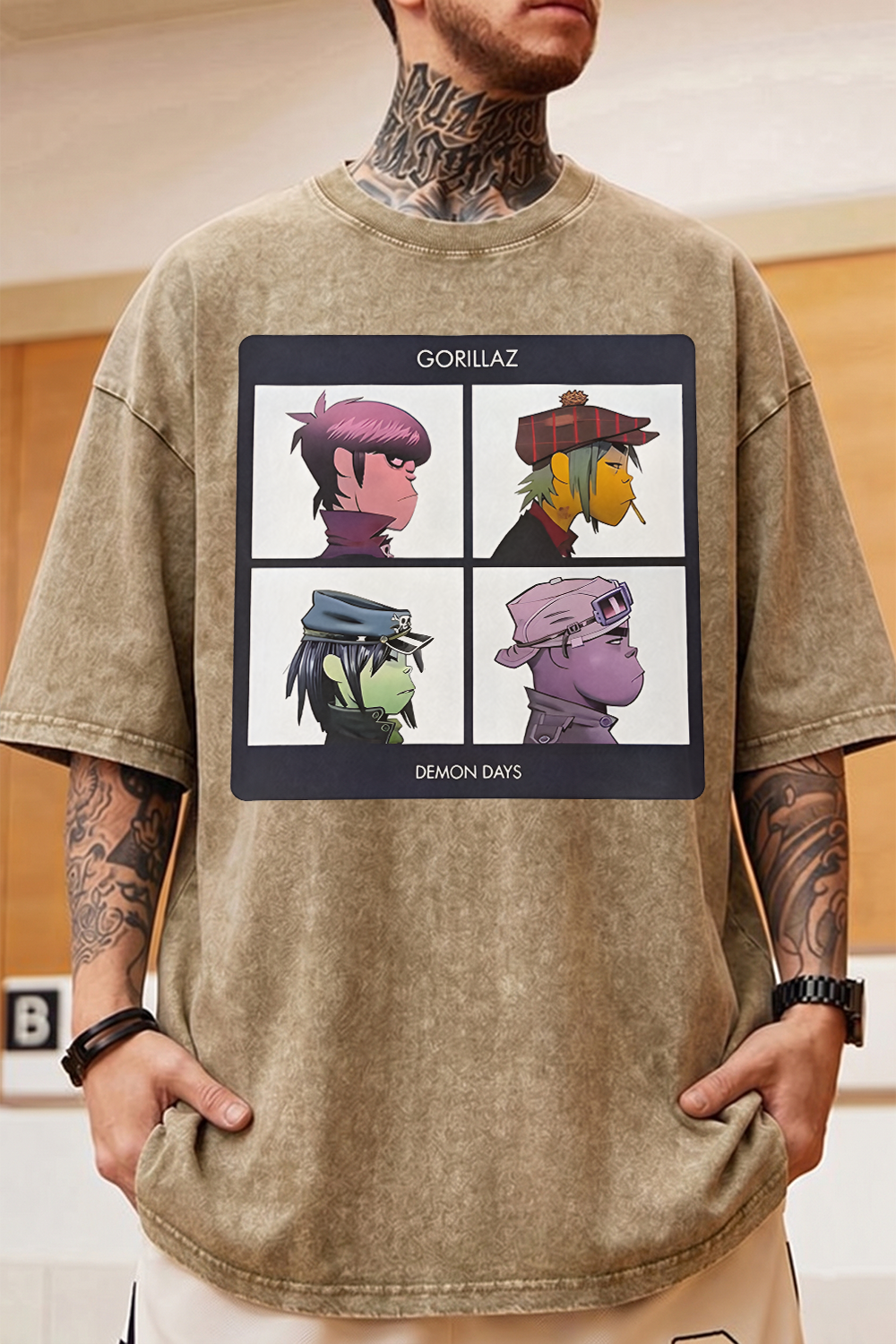 Gorillaz Washed Cotton T-Shirt