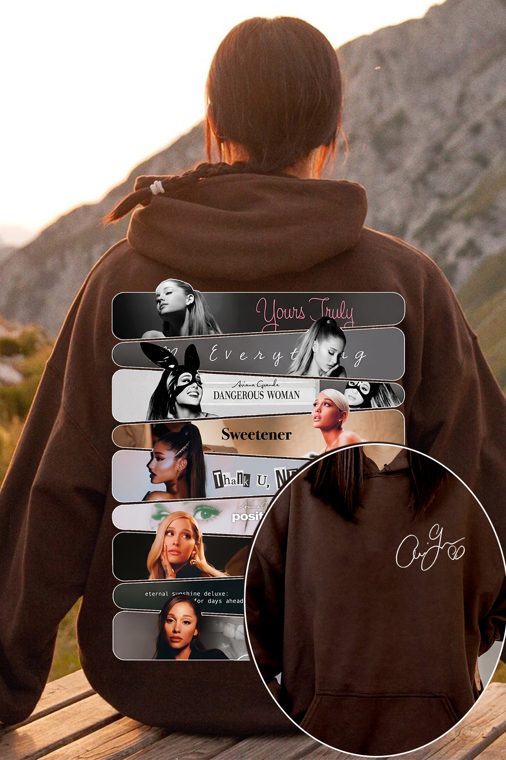 Ariana Grande 2-Sided Printed Hoodie