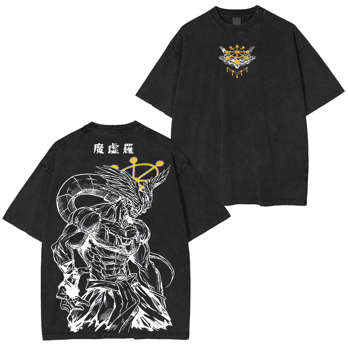 Mahoraga JJK Anime Washed T-Shirt