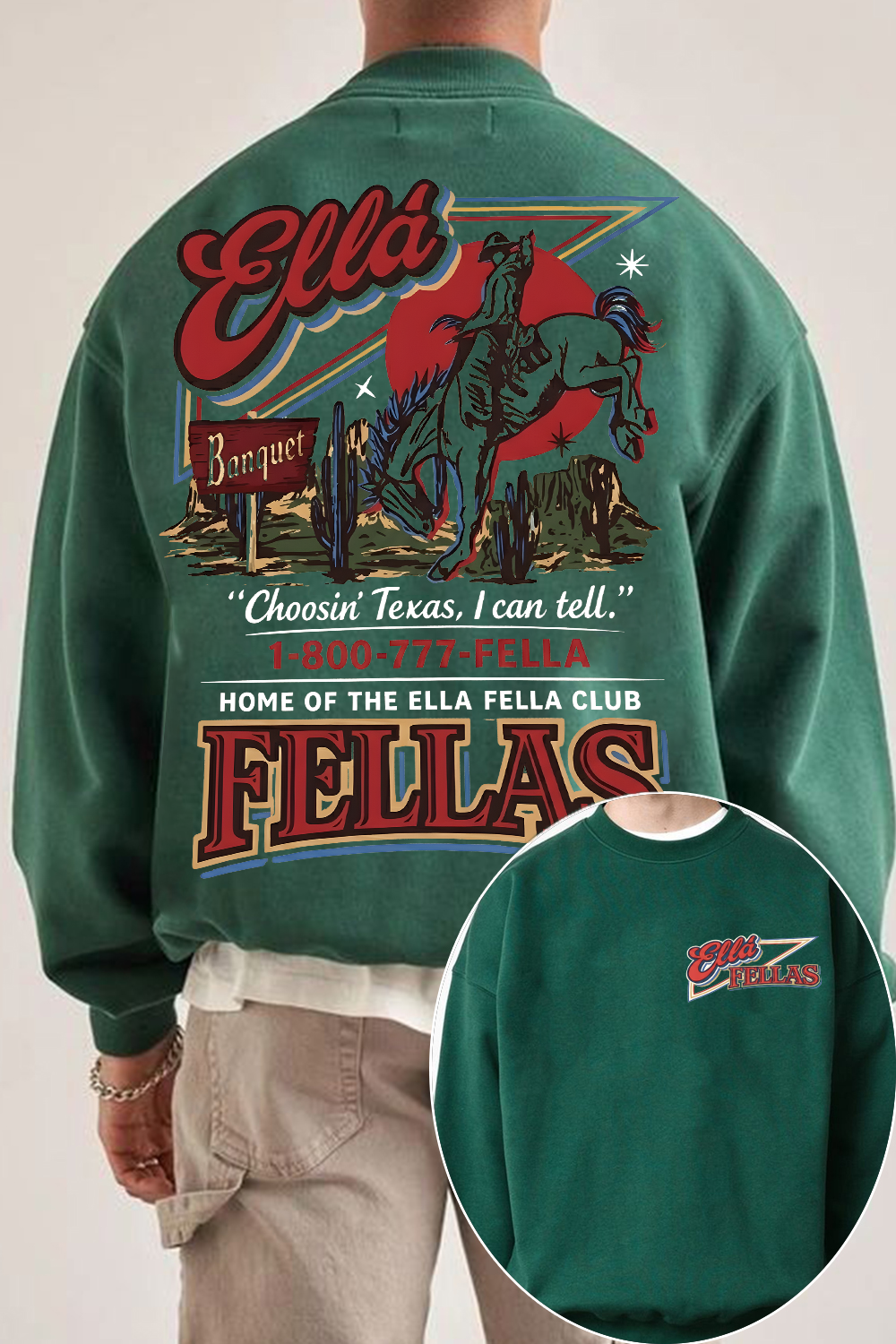 Ella Fella Club 2-Sided Sweatshirt
