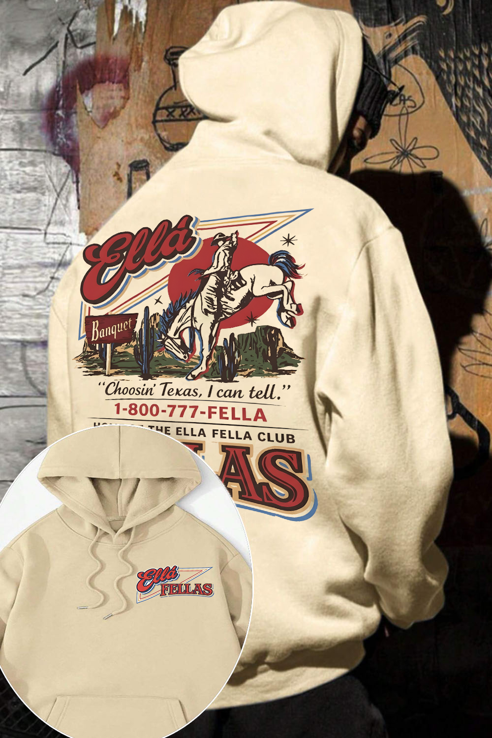 Ella Fella Club 2-Sided Hoodie