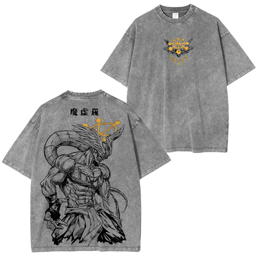 Mahoraga JJK Anime Washed T-Shirt