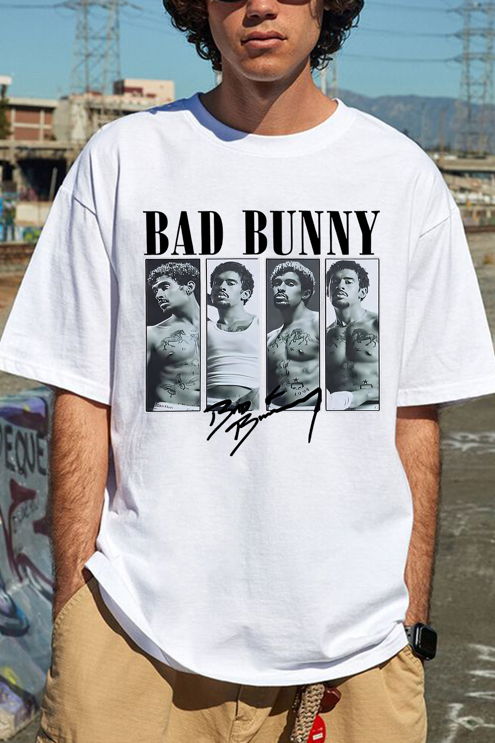 Bad Bunny Sexy print t-shirt