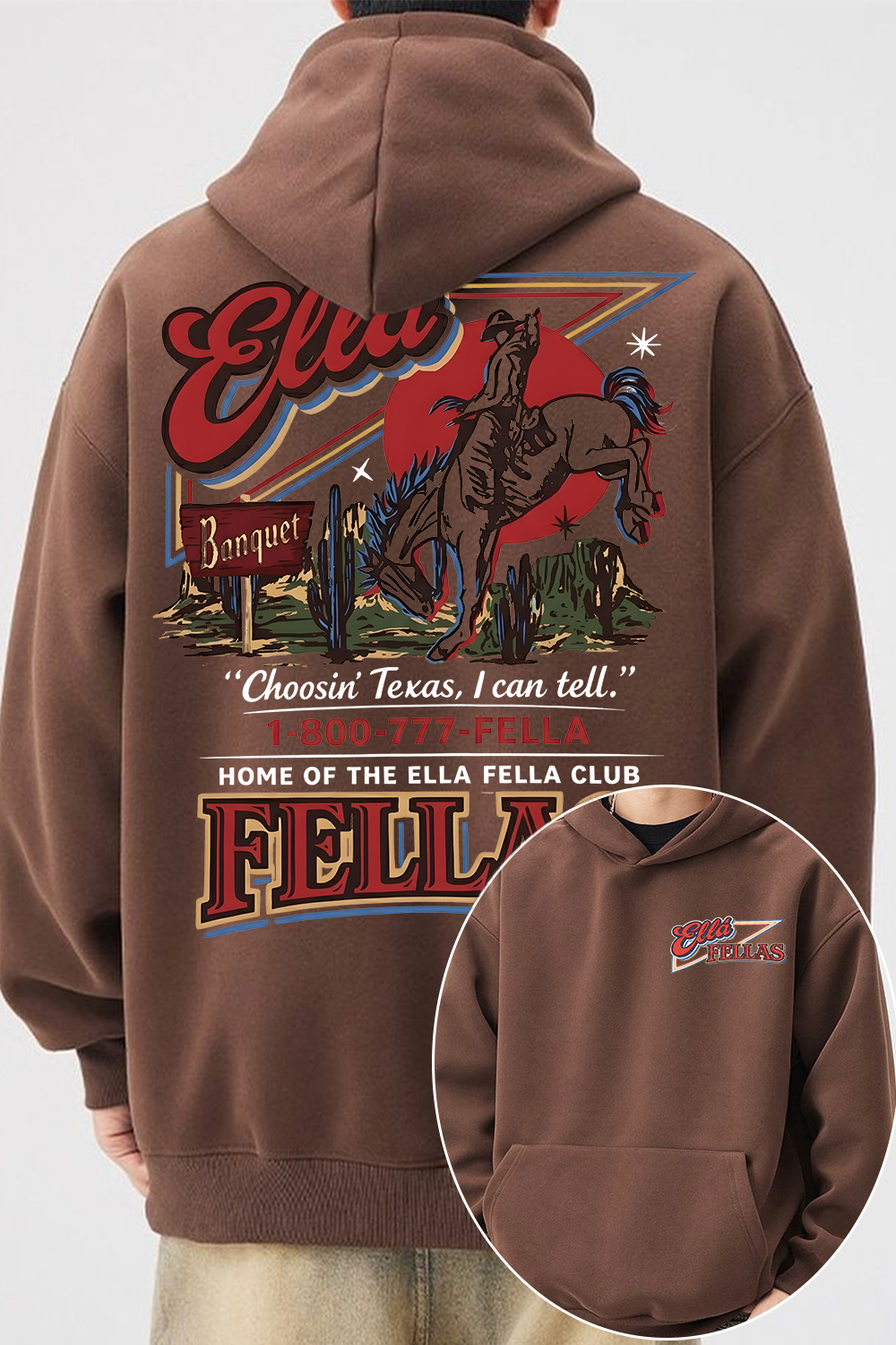 Ella Fella Club 2-Sided Hoodie