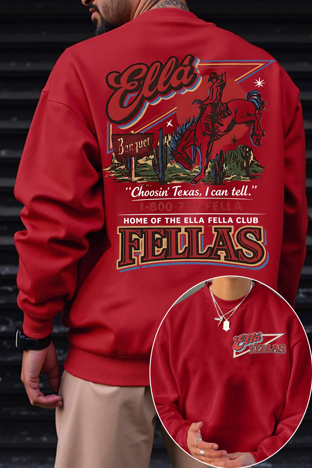 Ella Fella Club 2-Sided Sweatshirt