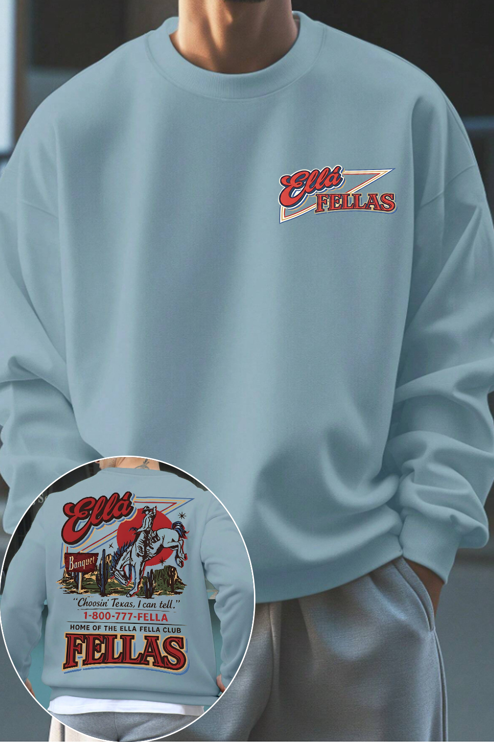 Ella Fella Club 2-Sided Sweatshirt