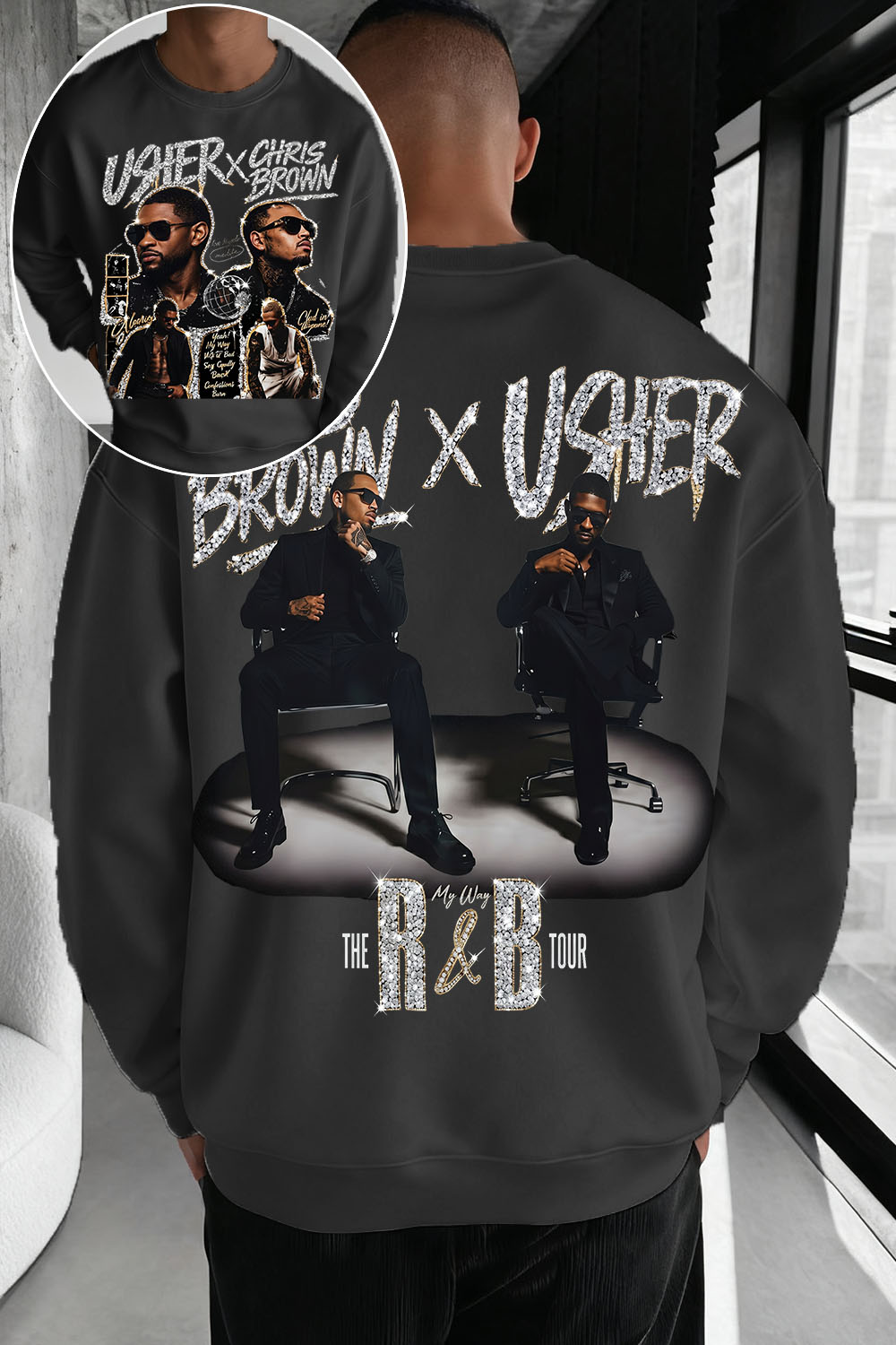 Chrisbrown & Usher Men Sweatshirt