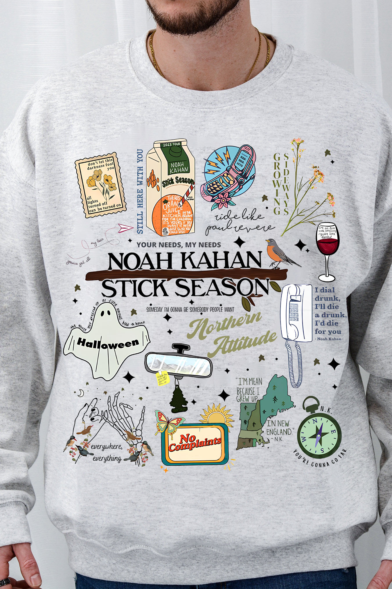 STICK SEASON NOAH KAHAN FULL VERSION NEW DESIGN SWEATSHIRT-MEN