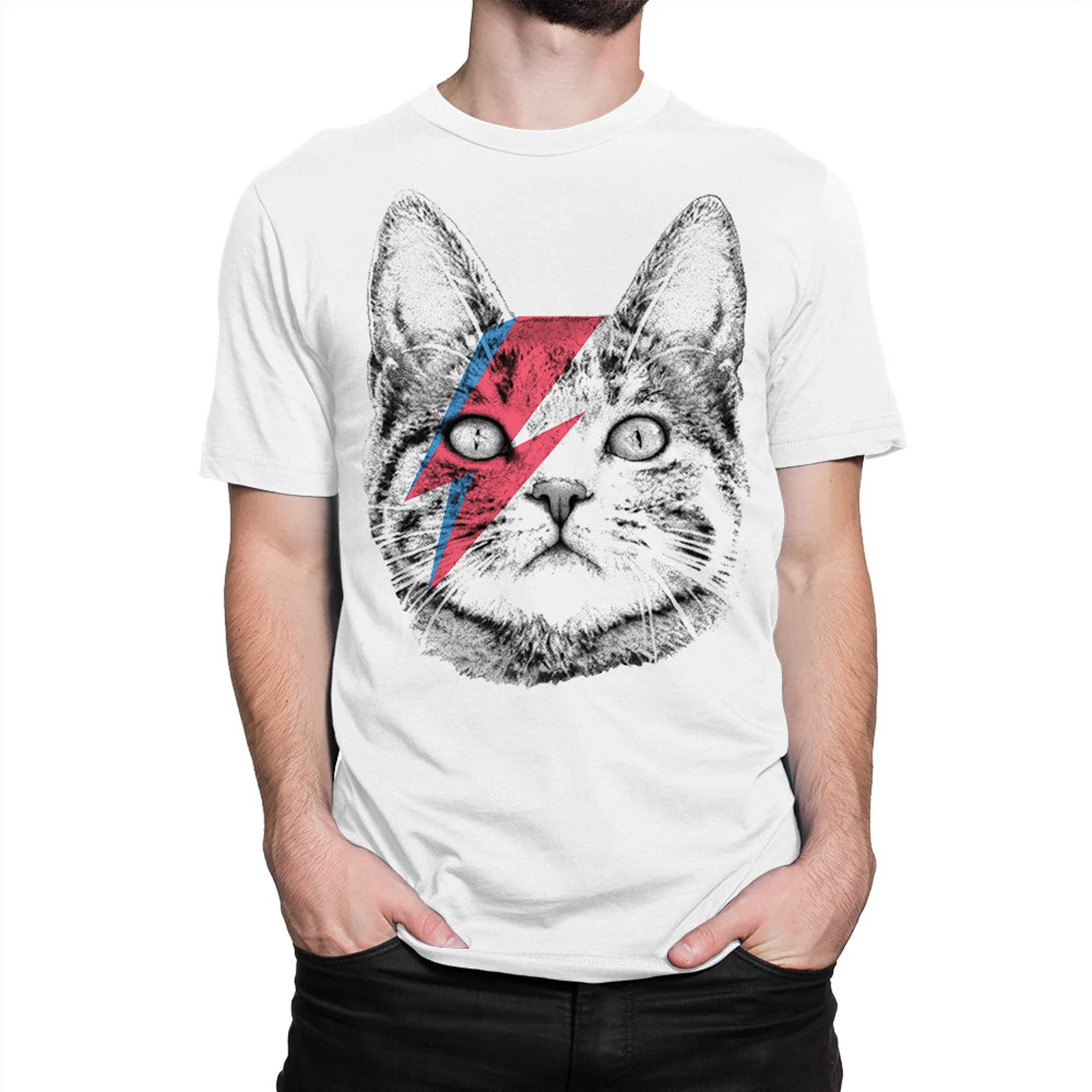 David Bowie Cat Tee