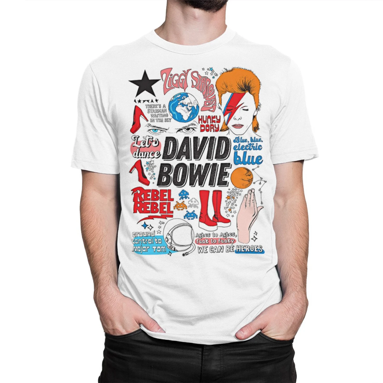 David Bowie Singles Art T-Shirt