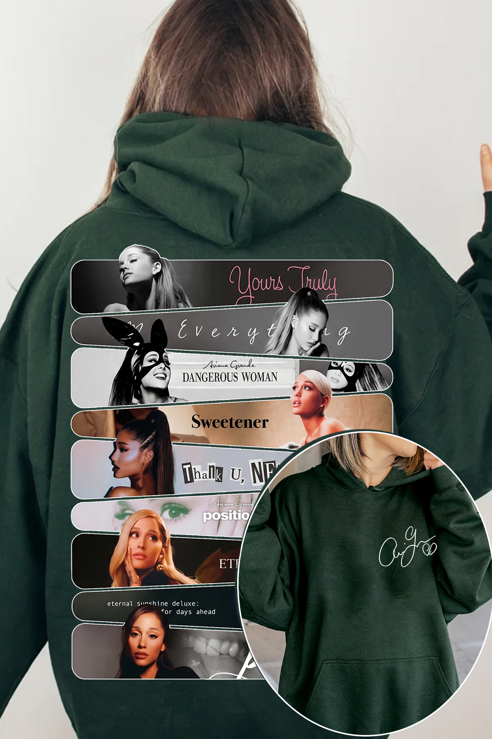 Ariana Grande 2-Sided Printed Hoodie