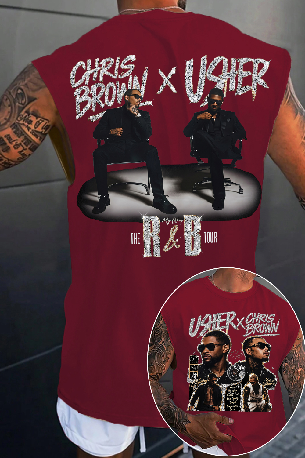Chrisbrown & Usher Men Tank