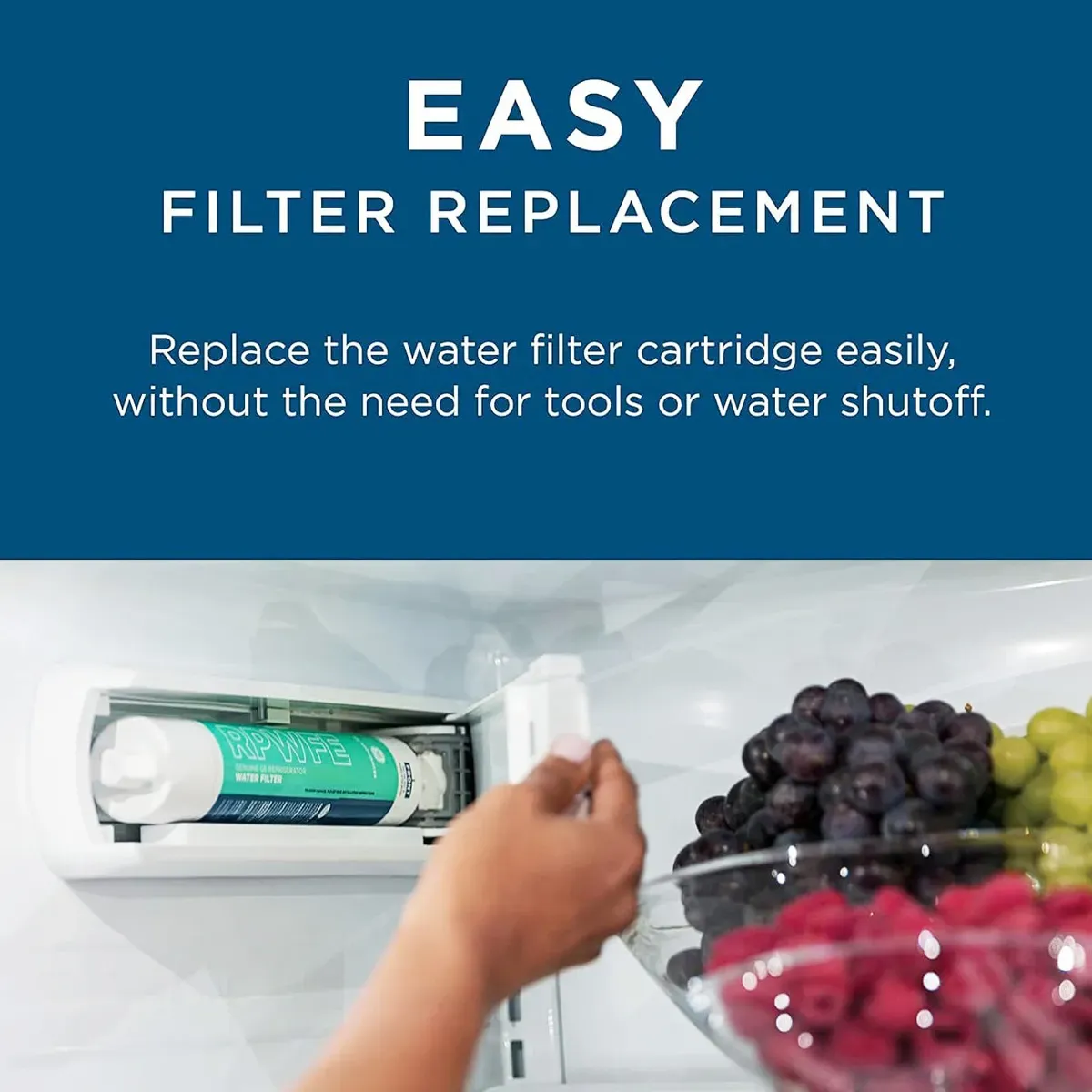 GE RPWFE refrigerator water filter - White