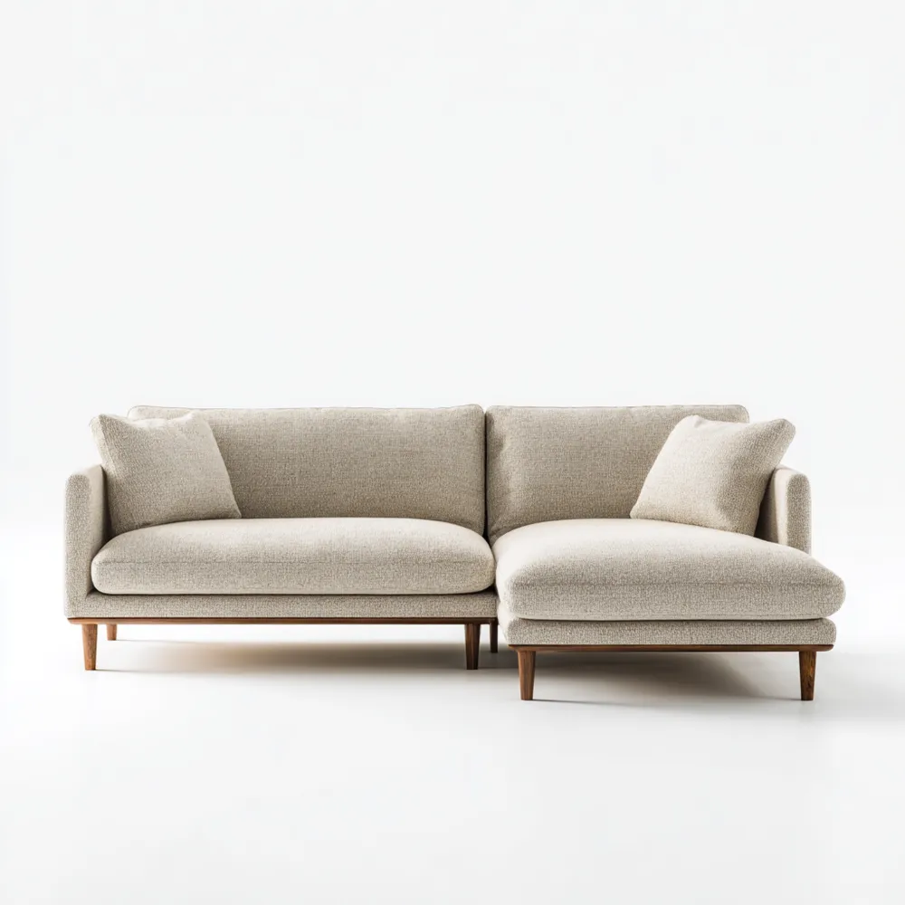 Ecksofa 240x160x80 cm – Beige – Modernes Design-Modernivio