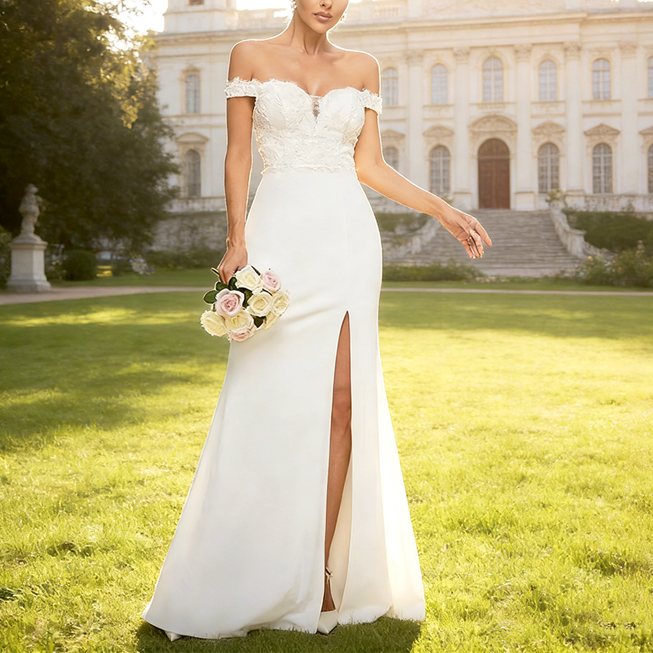 Elegant Temperament Sleeveless Lace-embellished Dress-elviree