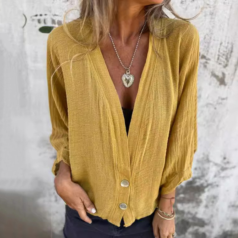 Casual Button Up Shirts for Women-elviree