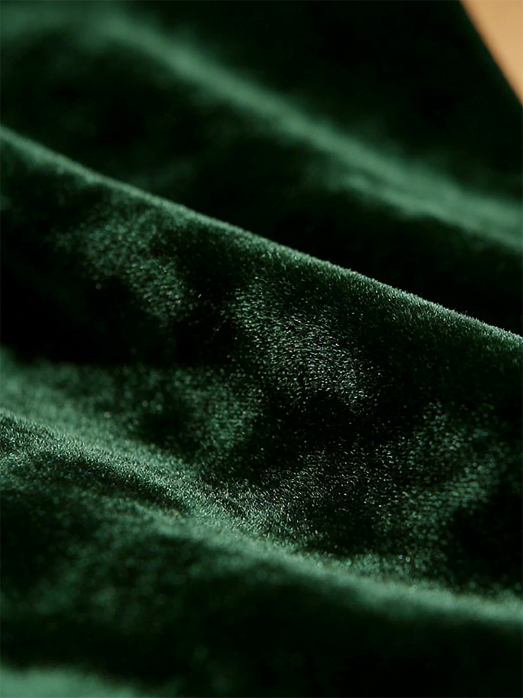 Retro Elegant V Neck Velvet Jumpsuit-elviree