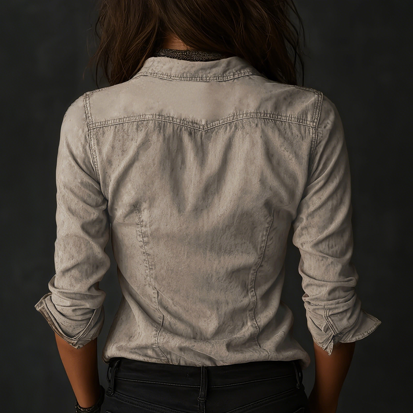 Vintage Cotton Linen Tied Long Sleeve Shirt-elviree