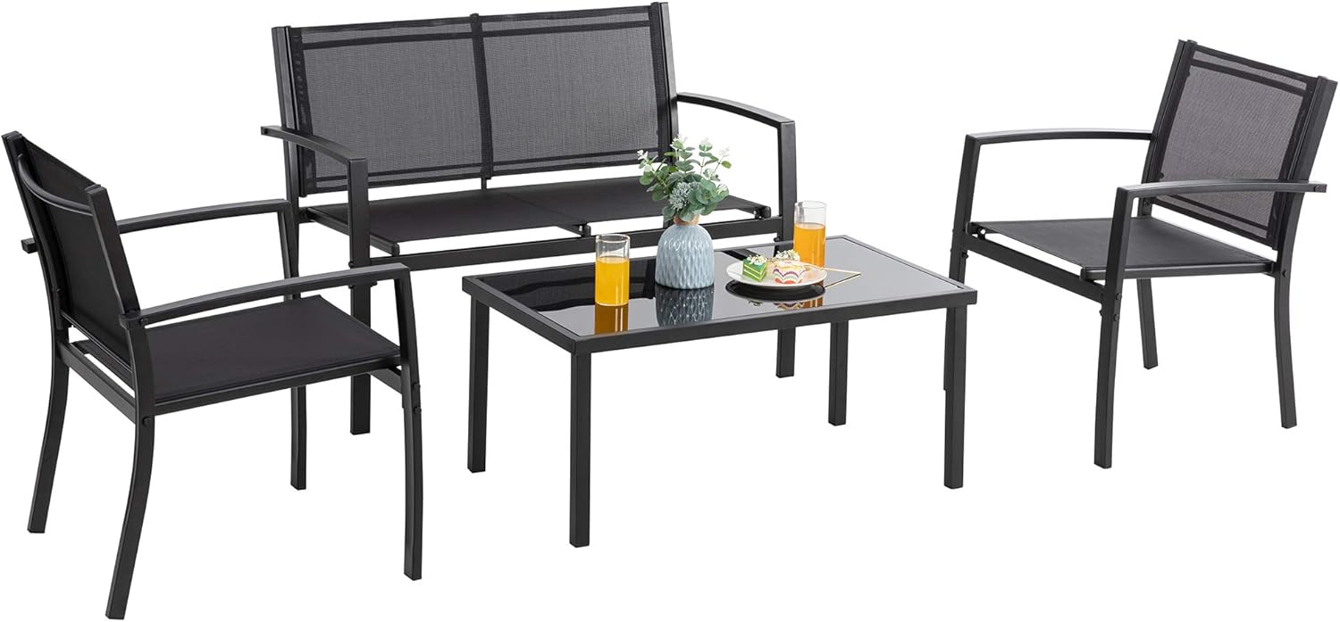 4 Pieces Patio Furniture Sets