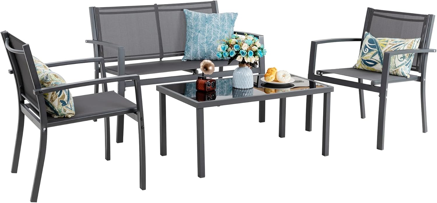 4 Pieces Patio Furniture Sets