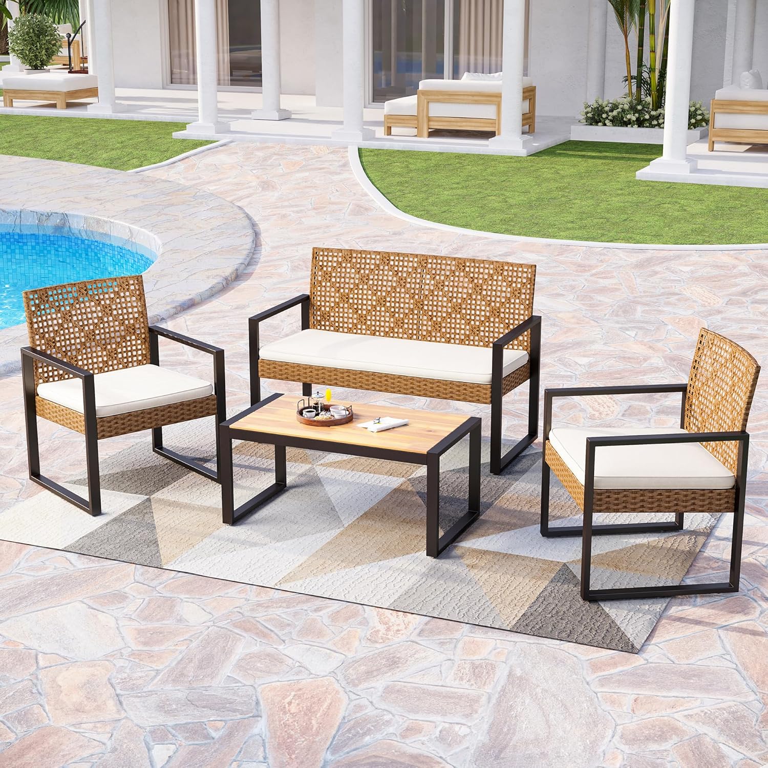4-piece Cushioned Conversation Sets