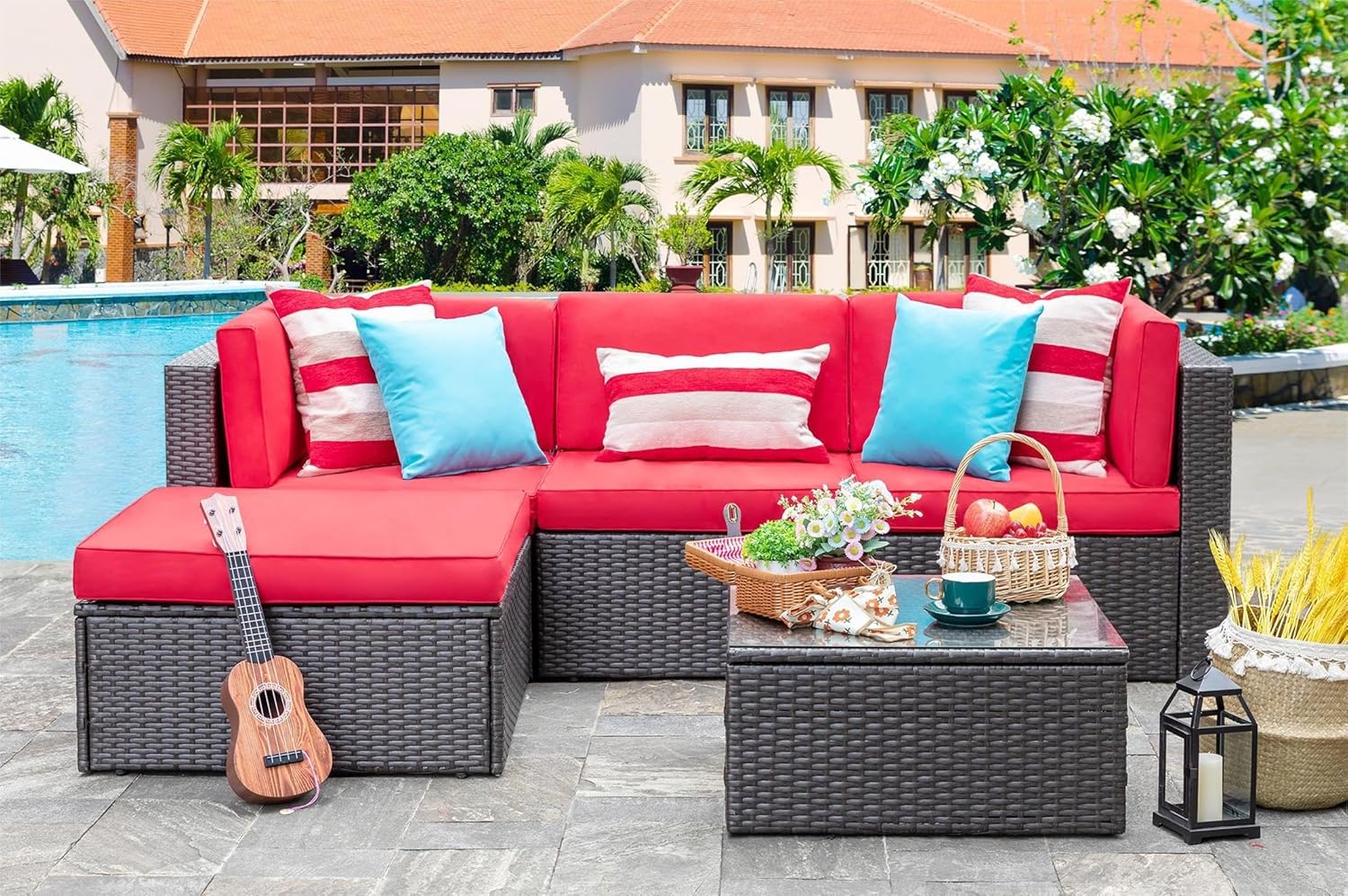 5 Pieces Patio Furniture Sets