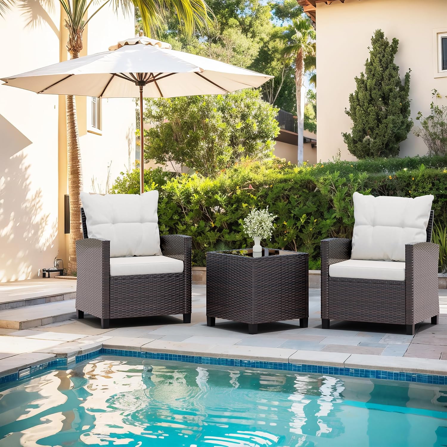  3 Piece Patio Furniture Set