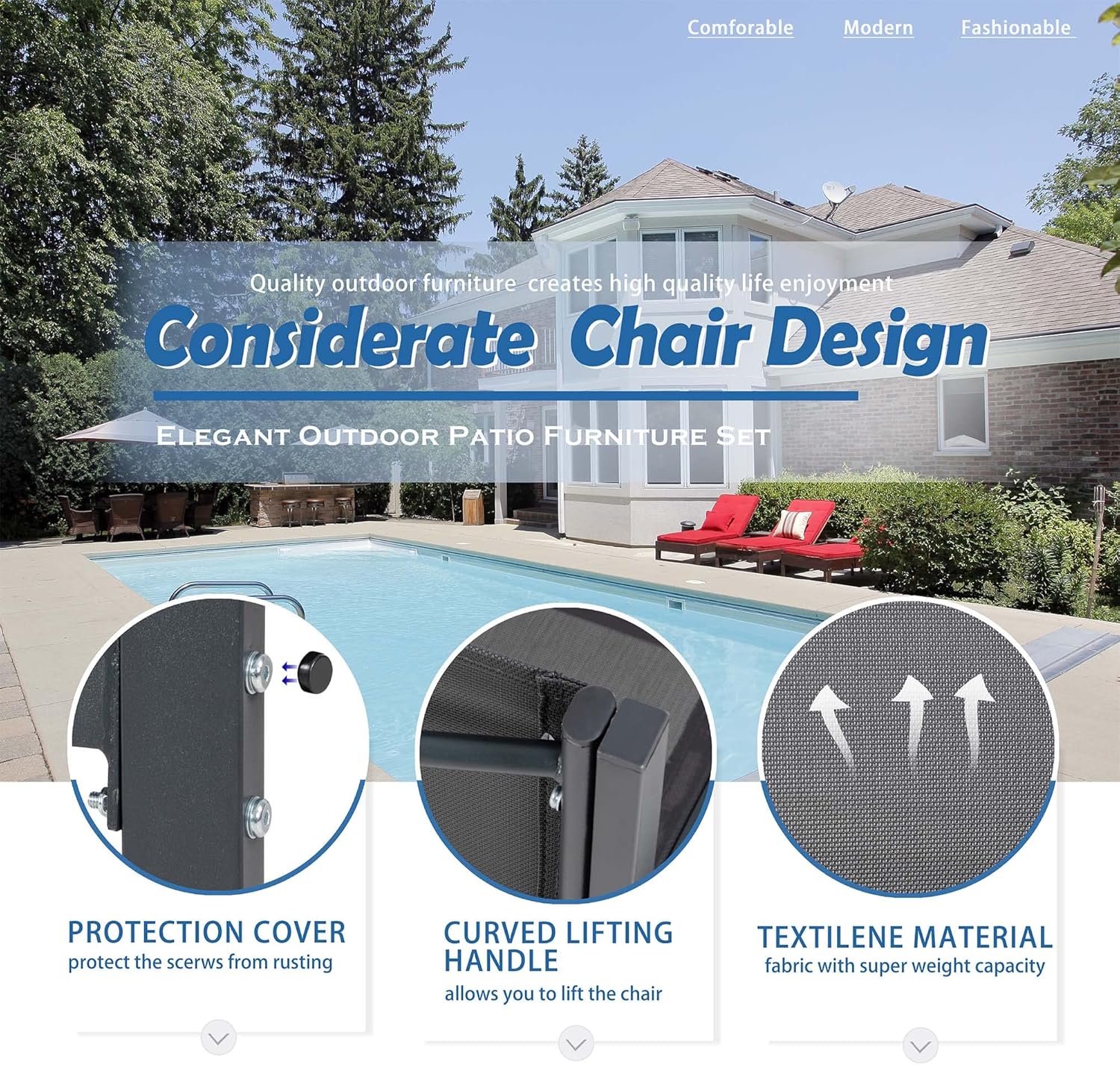 4 Pieces Patio Furniture Sets