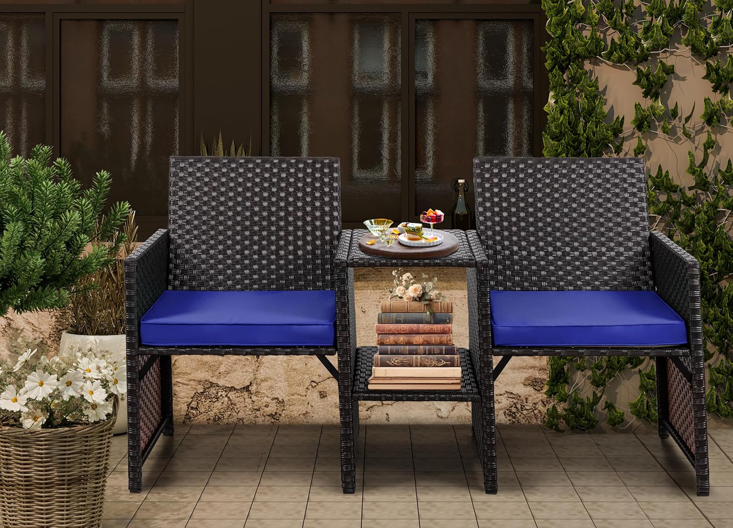 All-Weather Outdoor Loveseat Set