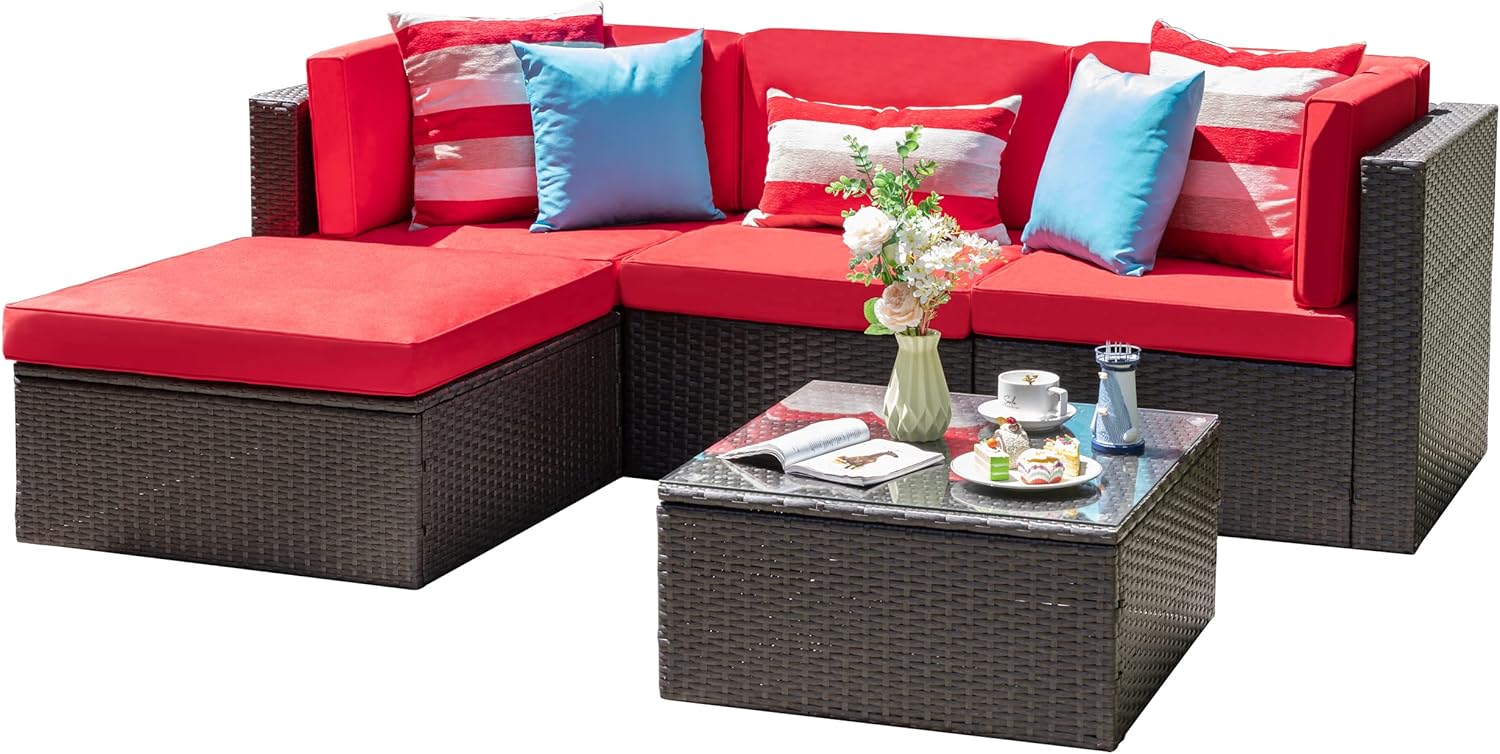 5 Pieces Patio Furniture Sets