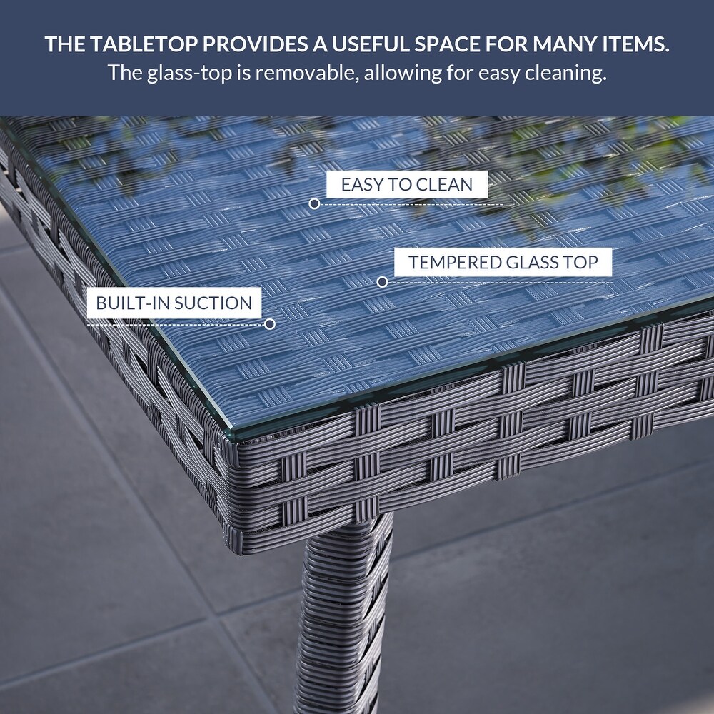  4 Piece Patio Wicker Set