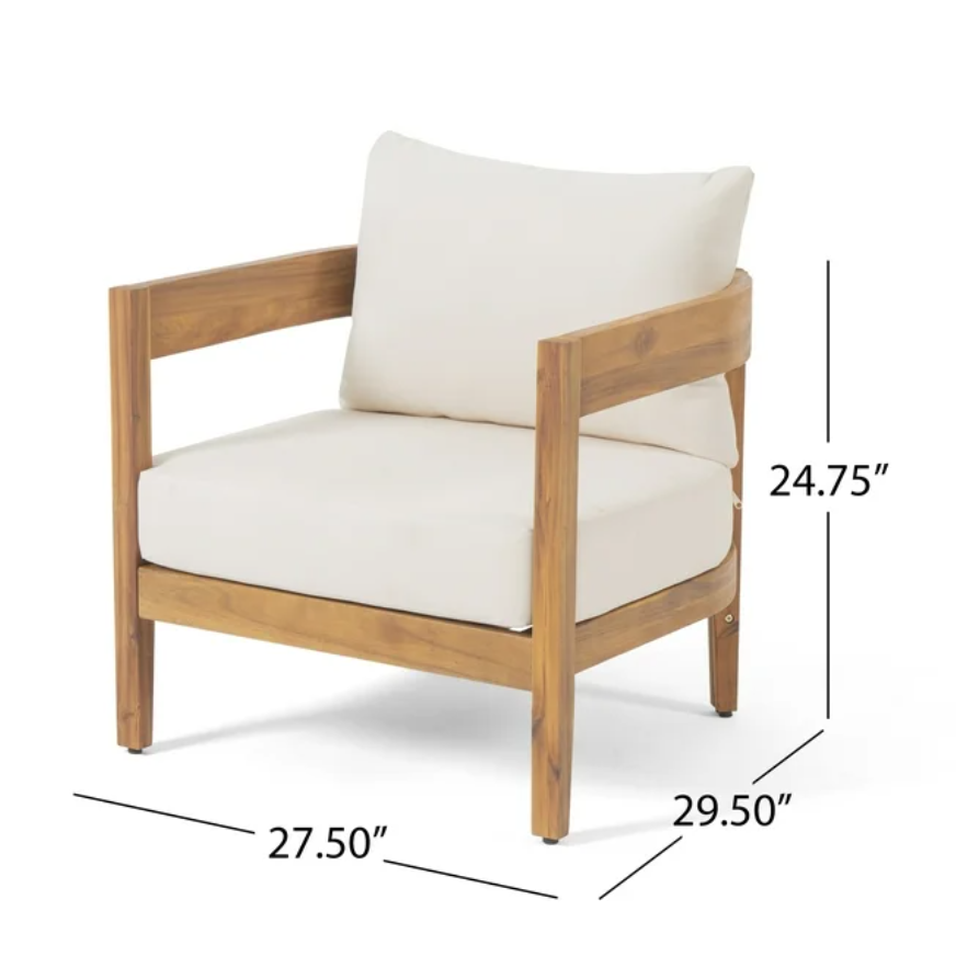 3 Piece Chat Set with Cushions