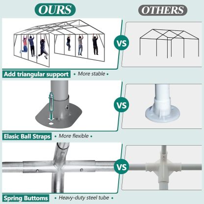 20' x 30' Canopy Party Tent & Carport 