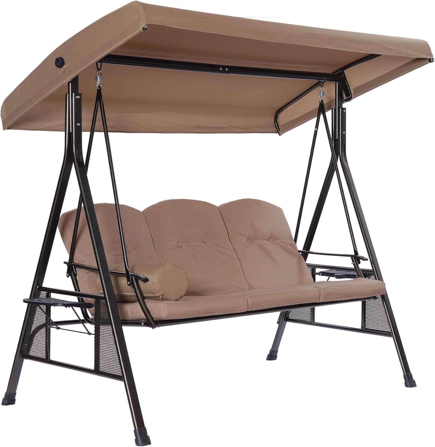 Modern 3 Persons Luxury Outdoor Porch Swing Chair 