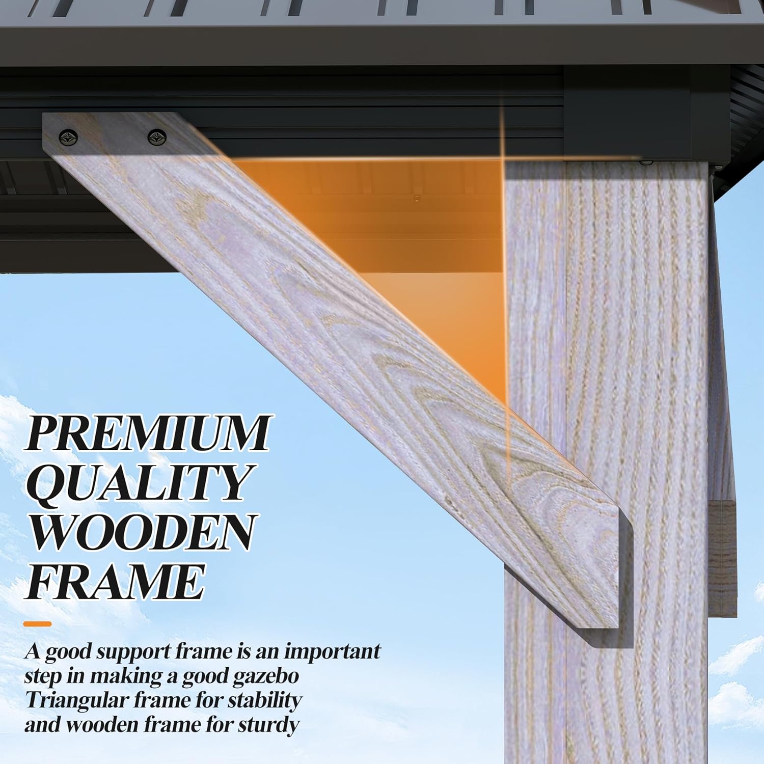 10' x 12' Outdoor Wood Gazebo 