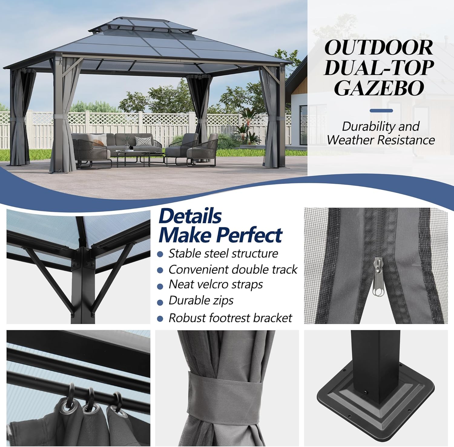 12'x16' Hardtop Gazebo