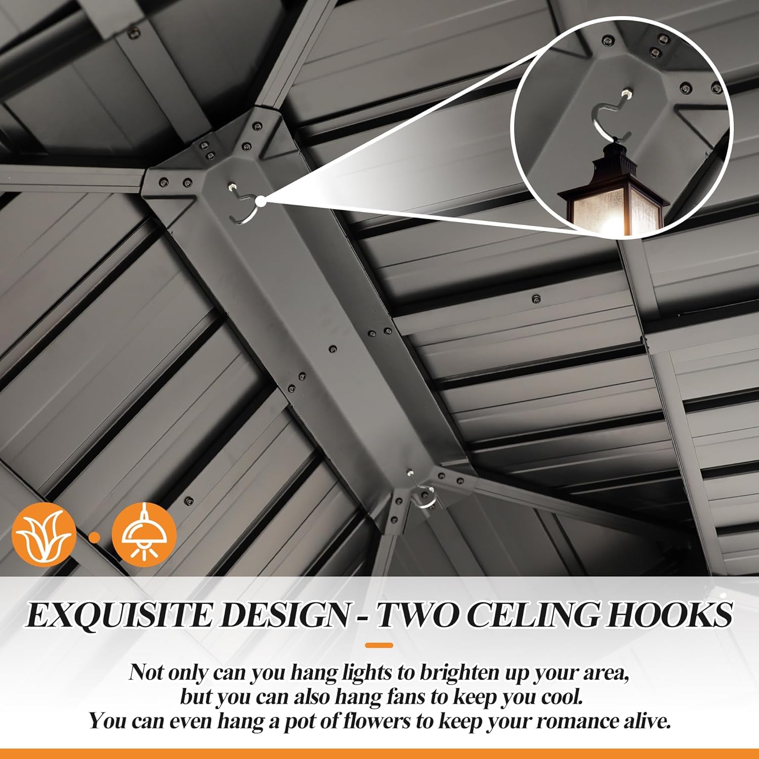 12’x 20’ Outdoor Spruce Wood Gazebo