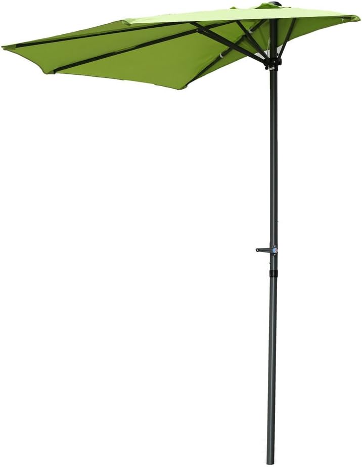 9-Foot Half Round Wall Patio Umbrella