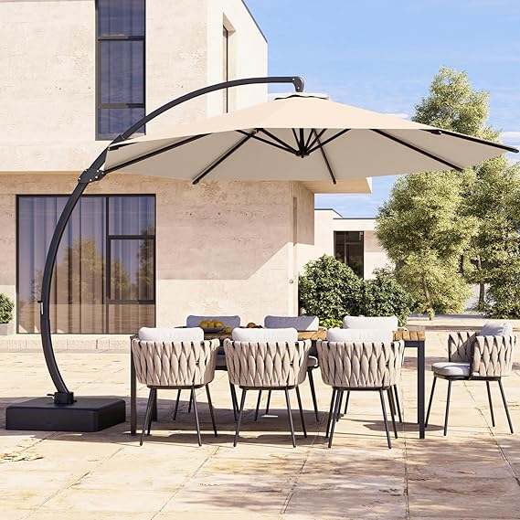11FT Cantilever Umbrella with Base Included