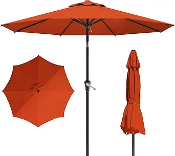 10FT Patio Umbrella, Outdoor Umbrella with Push Button