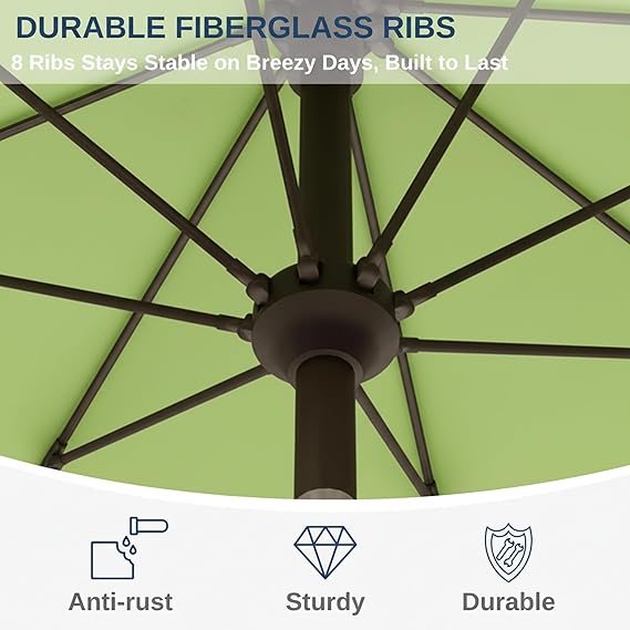 9FT Auto-Tilt Patio Umbrella