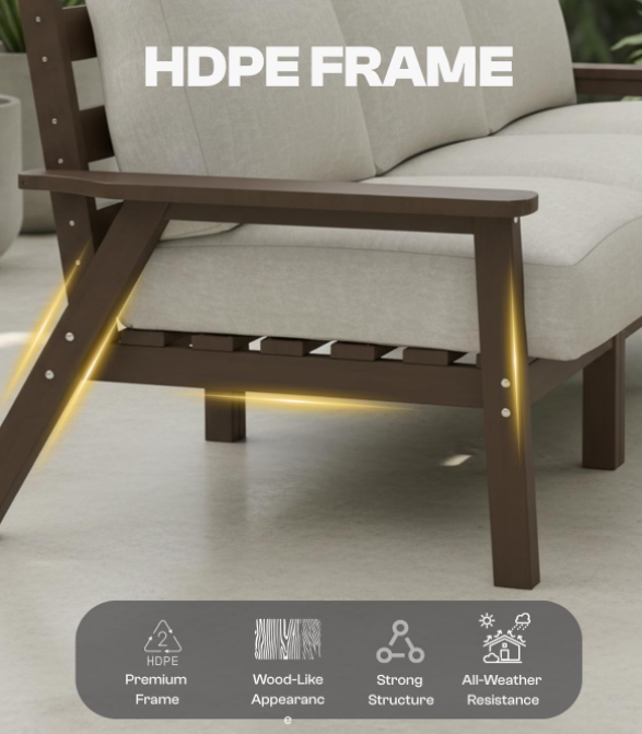 4 Piece Patio Furniture Set with Umbrella