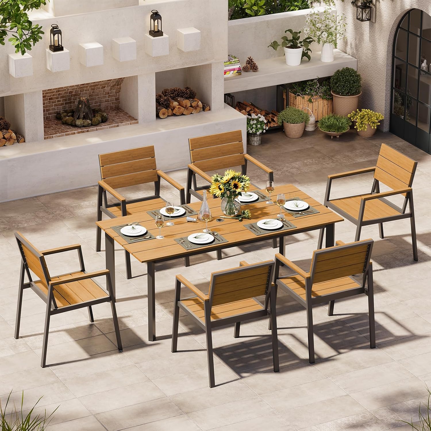 Outdoor Dining Set for 6