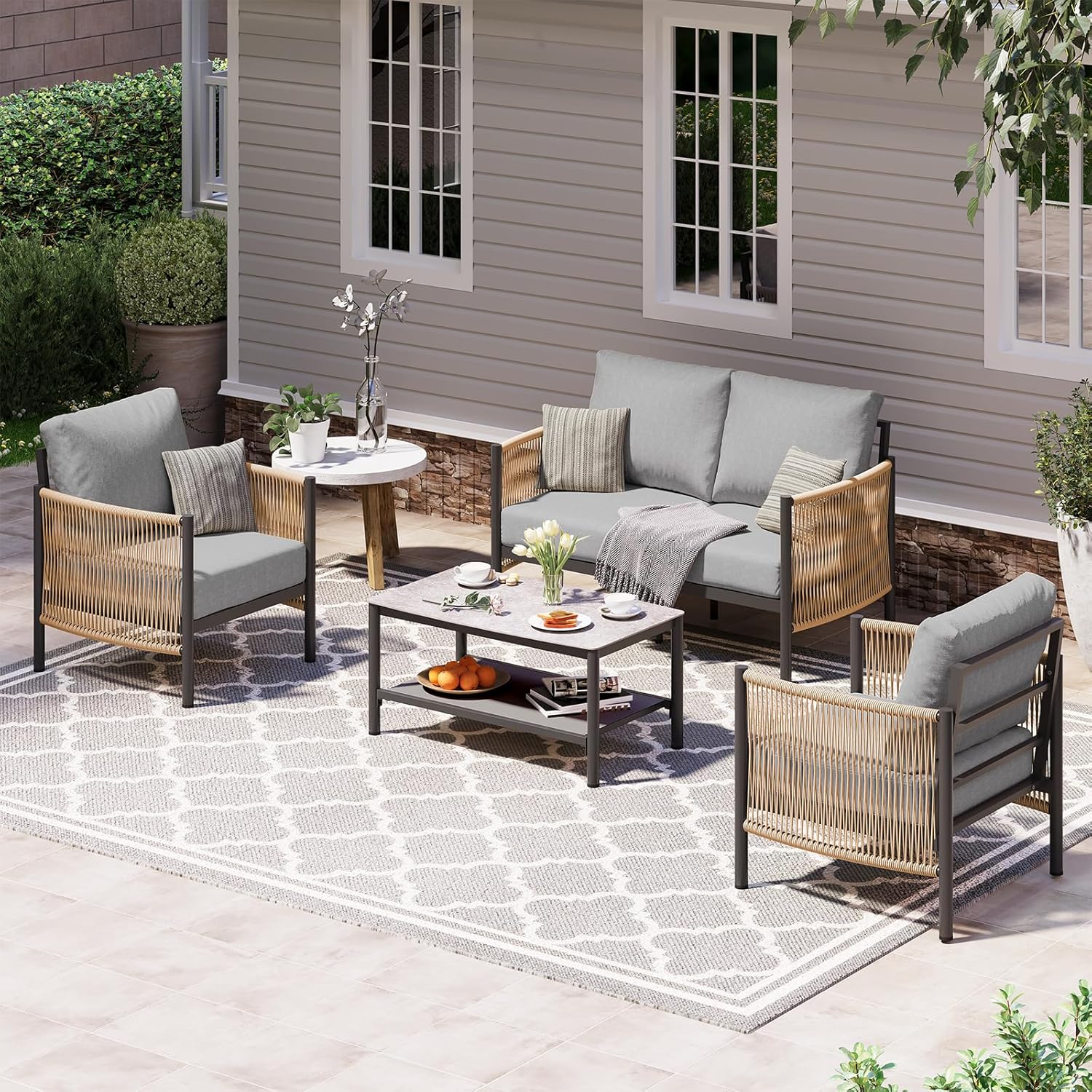 Aluminum Outdoor Patio Furniture Set