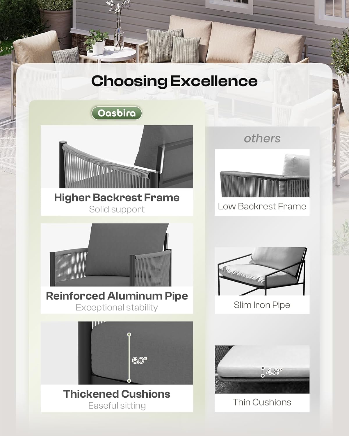 Aluminum Outdoor Patio Couch