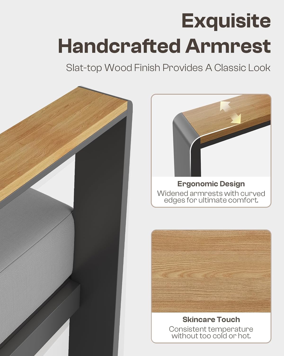 Aluminum Outdoor Patio Coffee Table