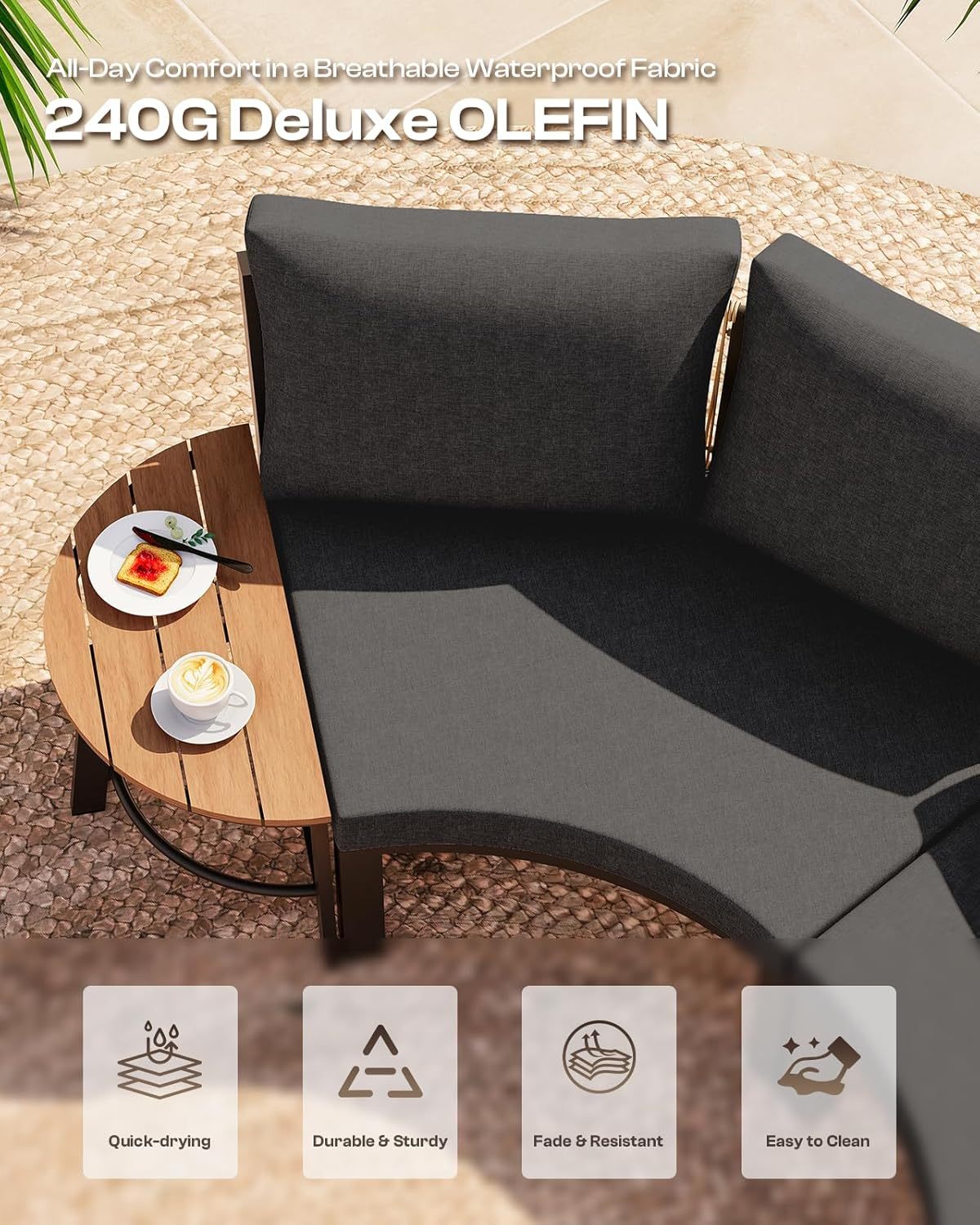 Outdoor Aluminum Patio Furniture Set