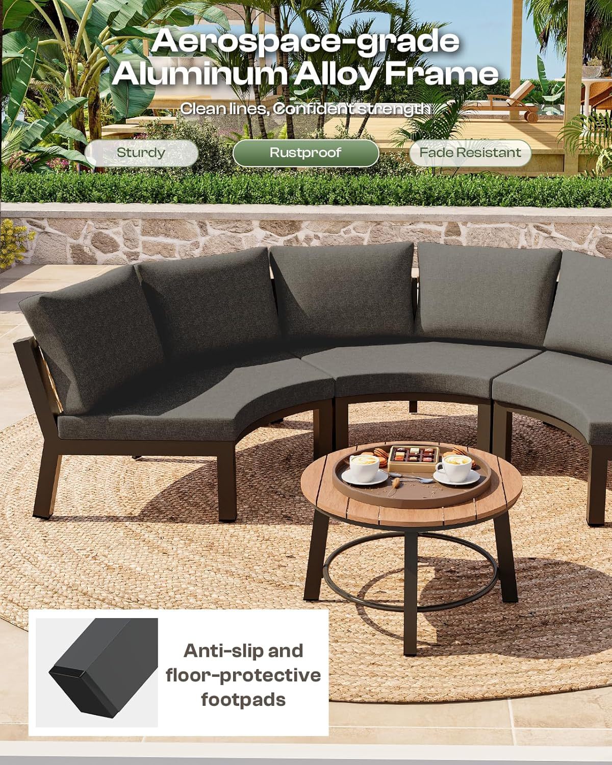 Outdoor Aluminum Patio Furniture Set